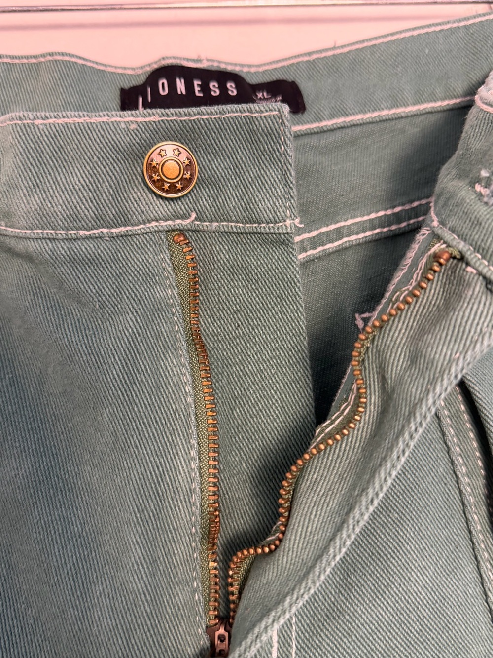 Lioness Teal Wide-Leg Utility Pants - Picture 10 of 11